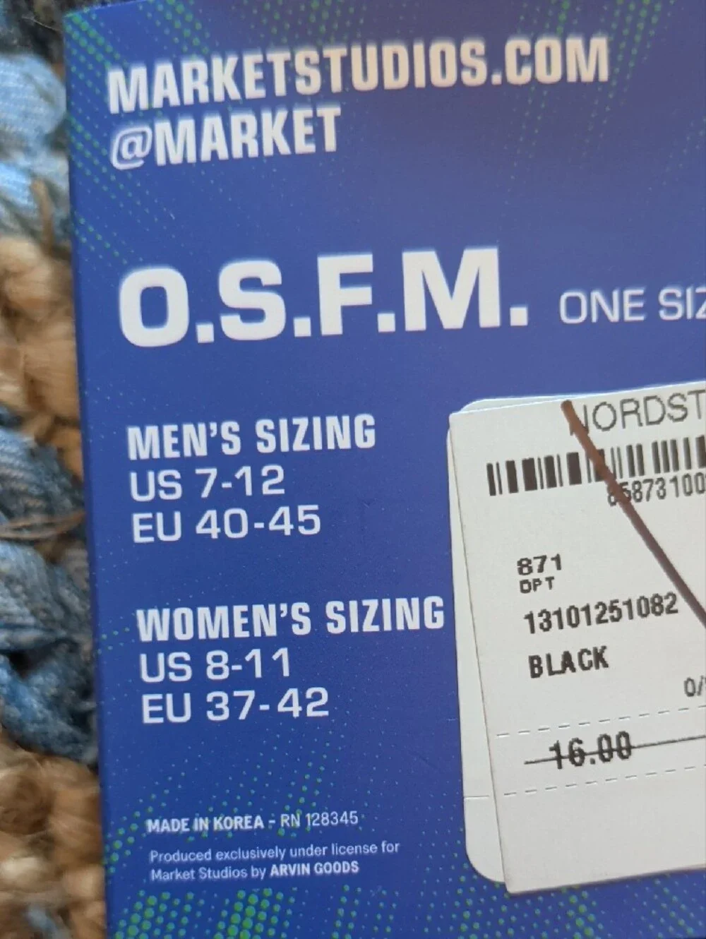 Market Studios 5 Pairs Men's Assorted Crew Socks